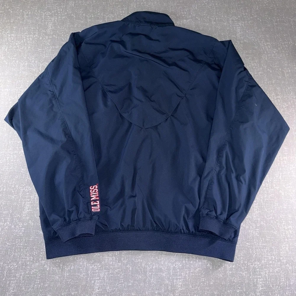 Ole Miss Rebels Jacket Mens XL Blue NCAA Basketball Nike Clima-FIT Full Zip